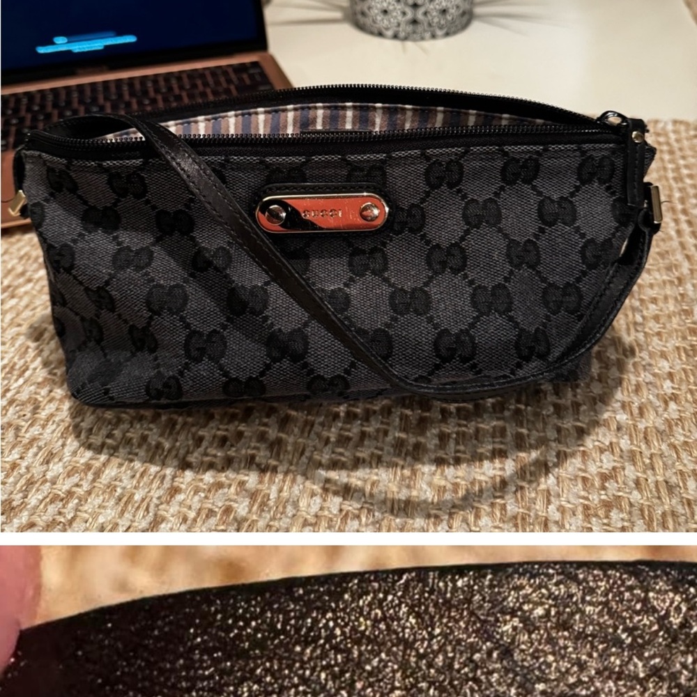 💥💥💥Authentic Gucci GG Canvas Boat Baguette